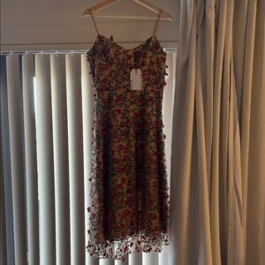 Juliet Dress the Population Cherries Embroidered Midi Dress